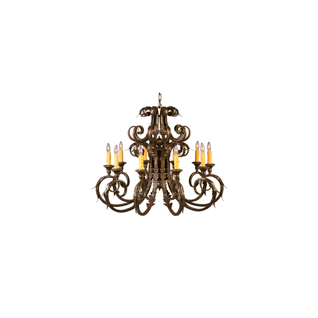 Serratina 10 Light 42" Wide Taper Candle Style Chandelier