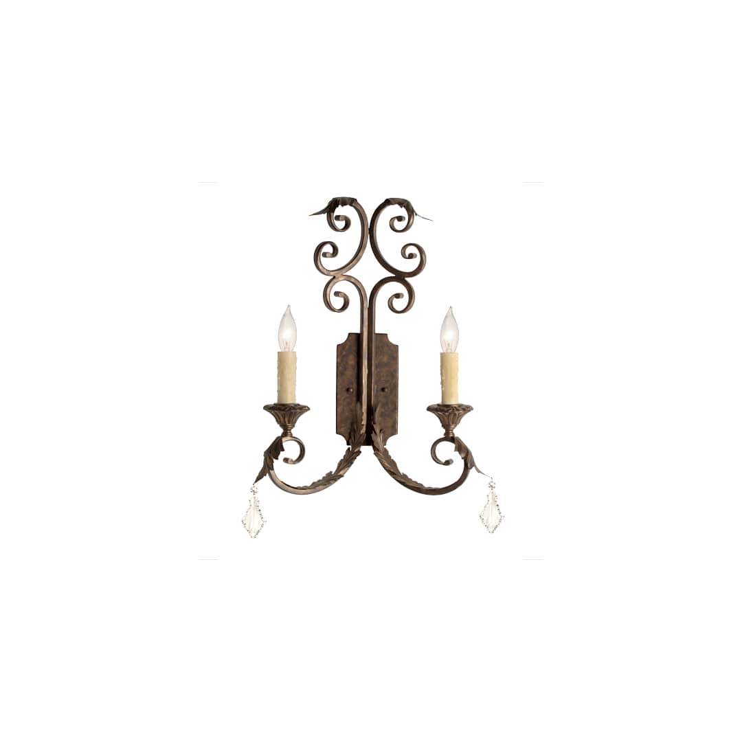 Serratina 2 Light 23" Tall Wall Sconce