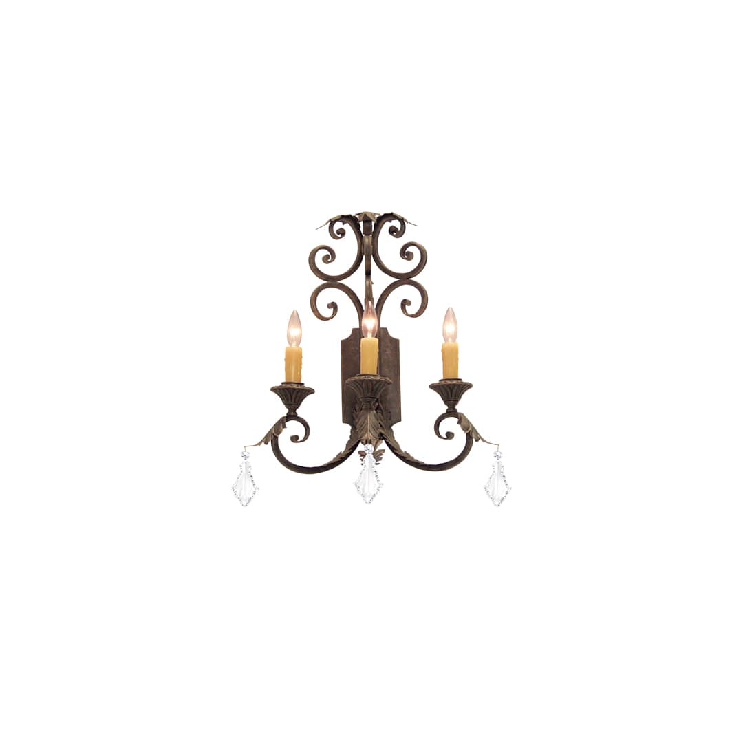 Serratina 3 Light 26" Tall Wall Sconce