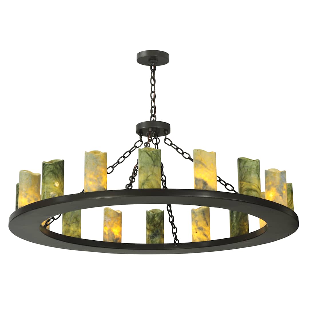 48" W Loxley Jadestone 16 Light Chandelier