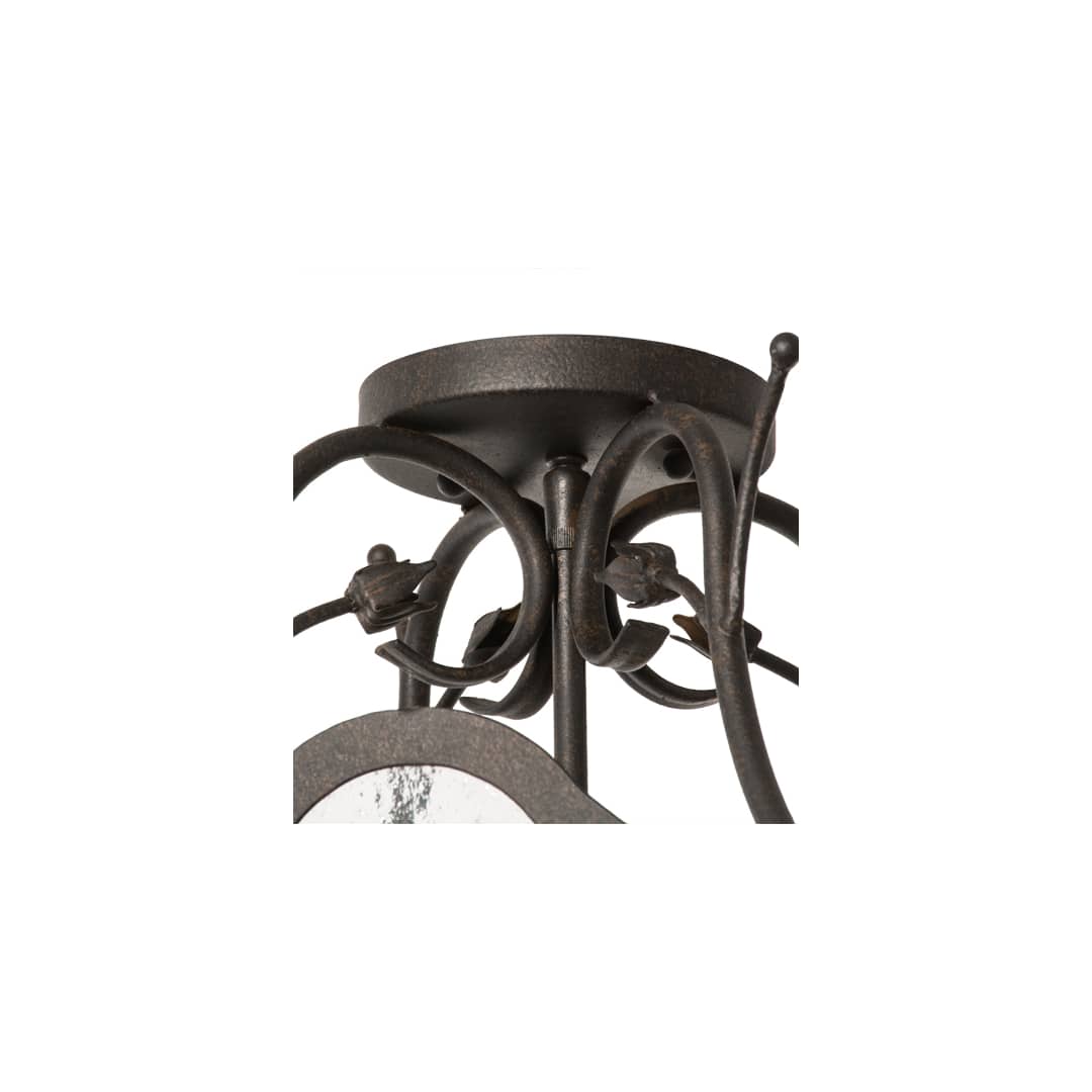 Terena 14" Wide Semi-Flush Square Ceiling Fixture