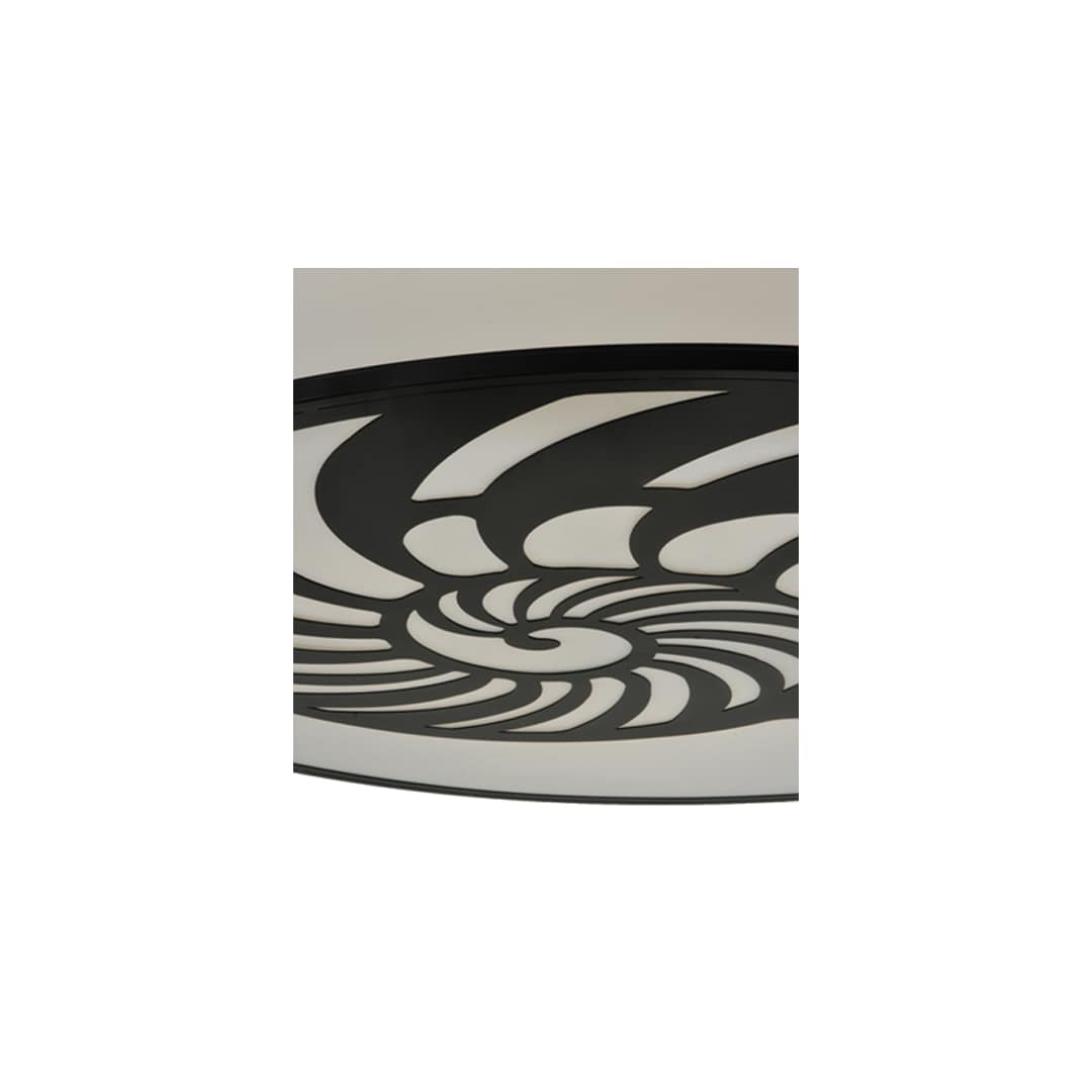 Nautilus 10 Light 60" Wide Flush Mount Drum Ceiling Fixture - Antique Iron Gate Finish