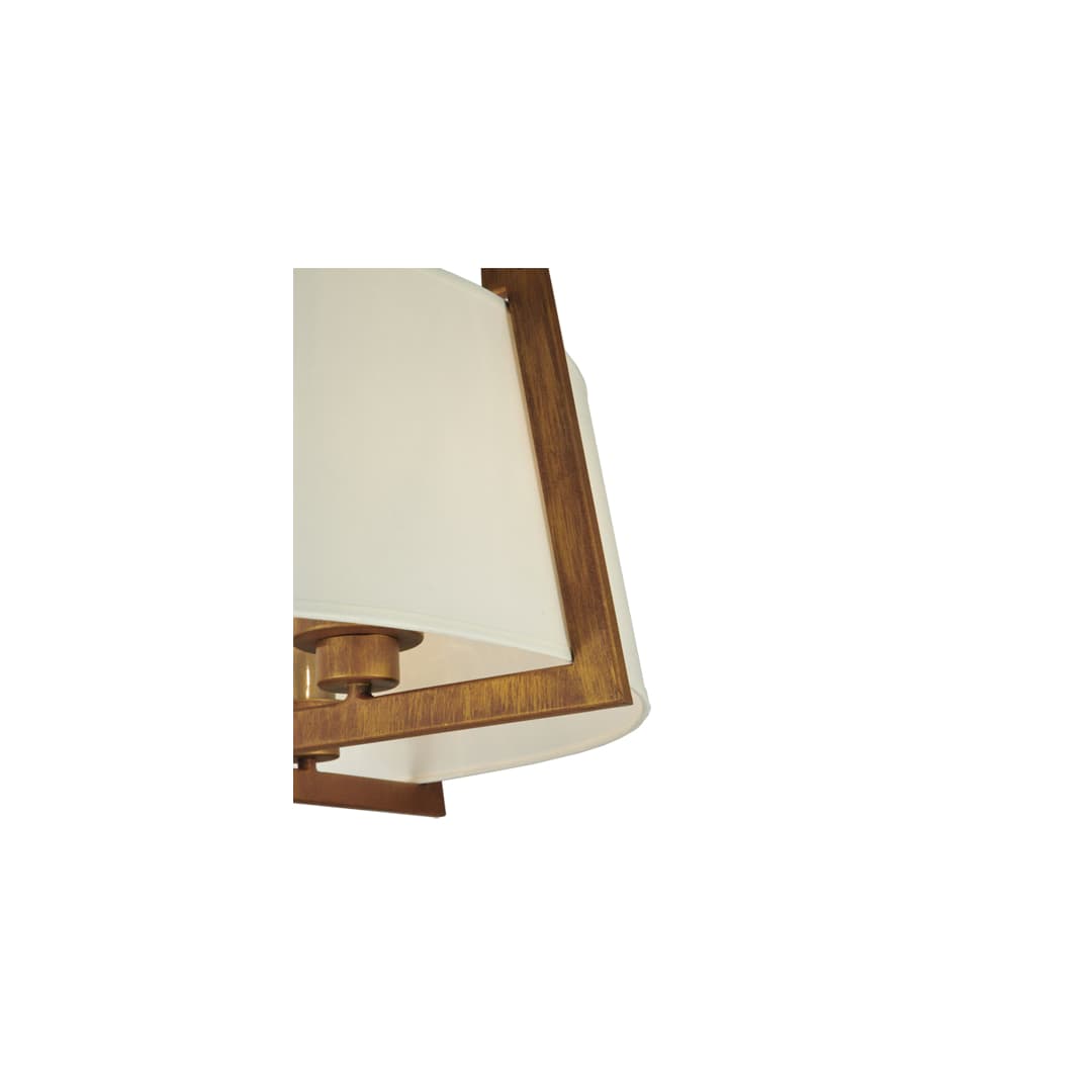 Cilindro Lucy 4 Light 31" Wide Semi-Flush Ceiling Fixture - Cortez Gold Finish