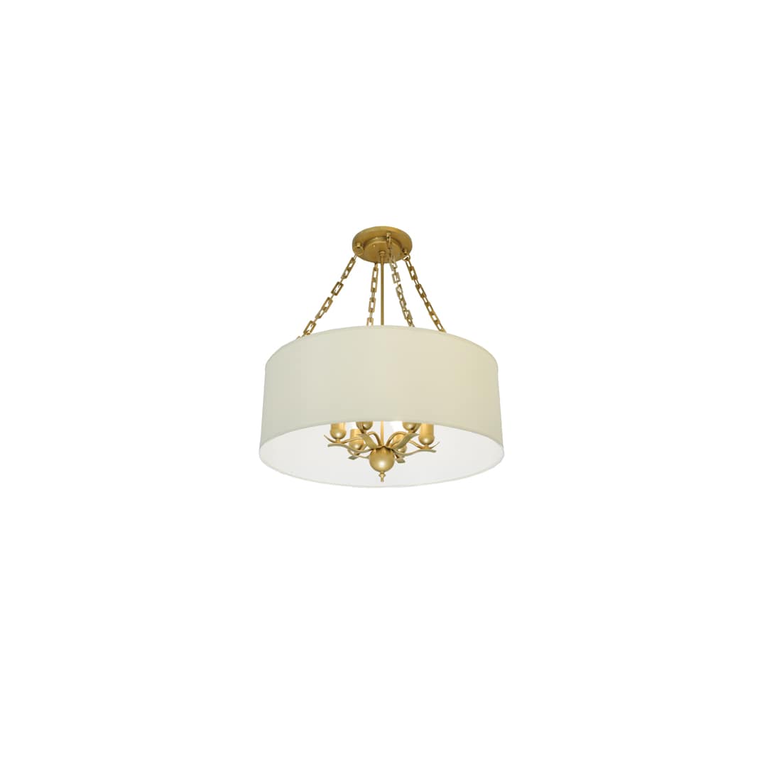 Cilindro Eggshell 6 Light 28" Wide Suspension Pendant