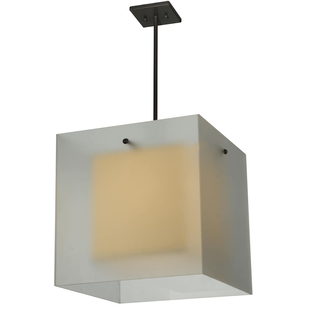 17.5" Square Quadrato Shadow Box Pendant