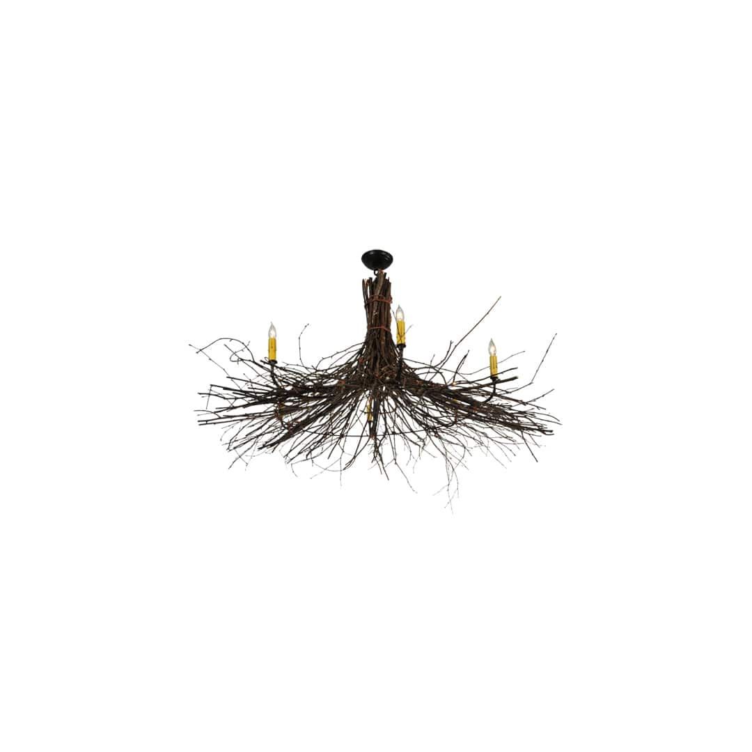 Twigs 6 Light 48" Wide Taper Candle Style Chandelier