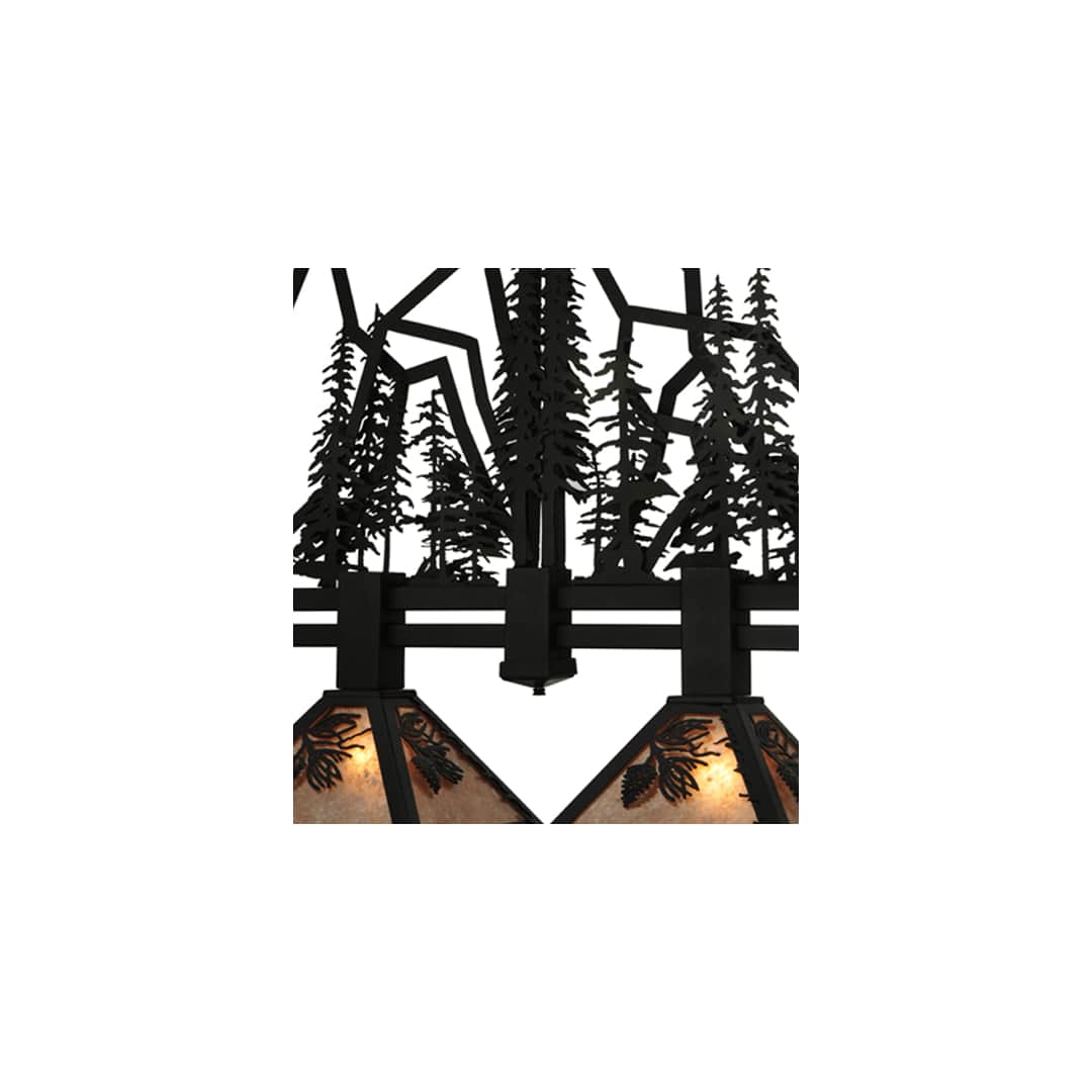 Tall Pines 4 Light 12" Wide Linear Pendant