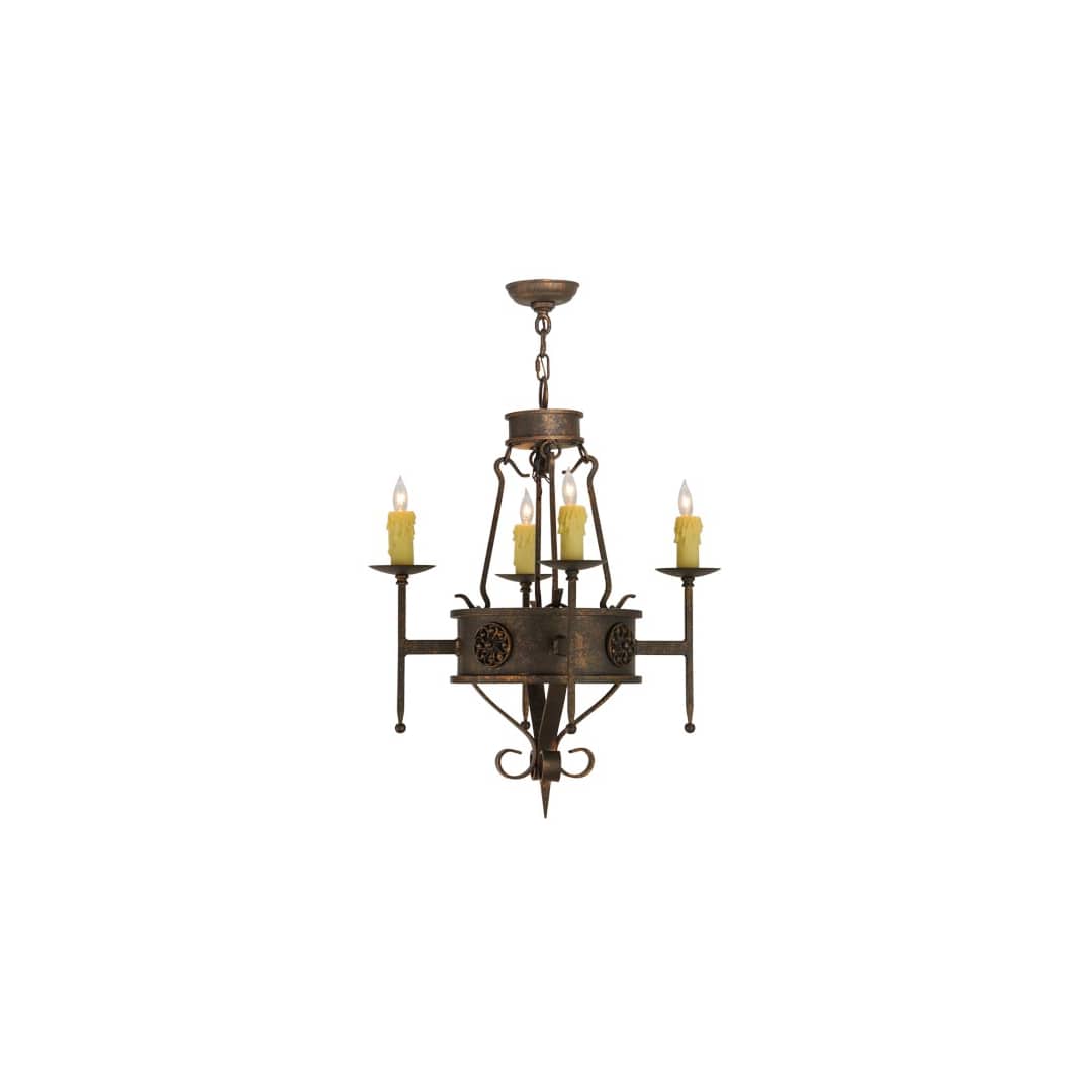 Lorenzo 4 Light 24" Wide Taper Candle Style Chandelier