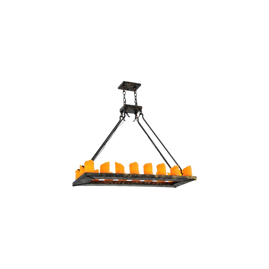 Loxley 18 Light 14" Wide Pillar Candle Linear Chandelier