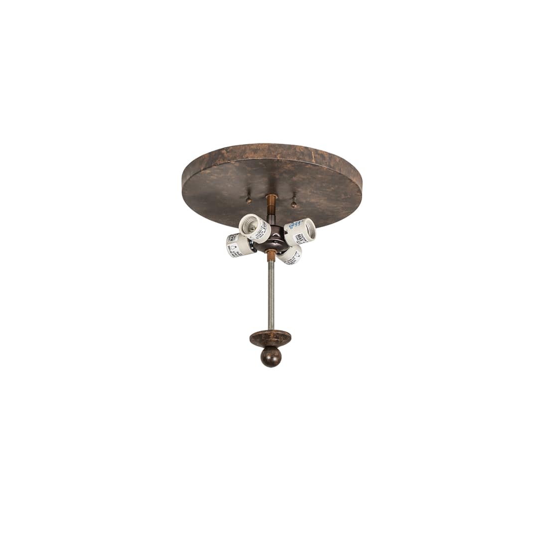 Crowne 4 Light 28" Wide Semi-Flush Bowl Ceiling Fixture