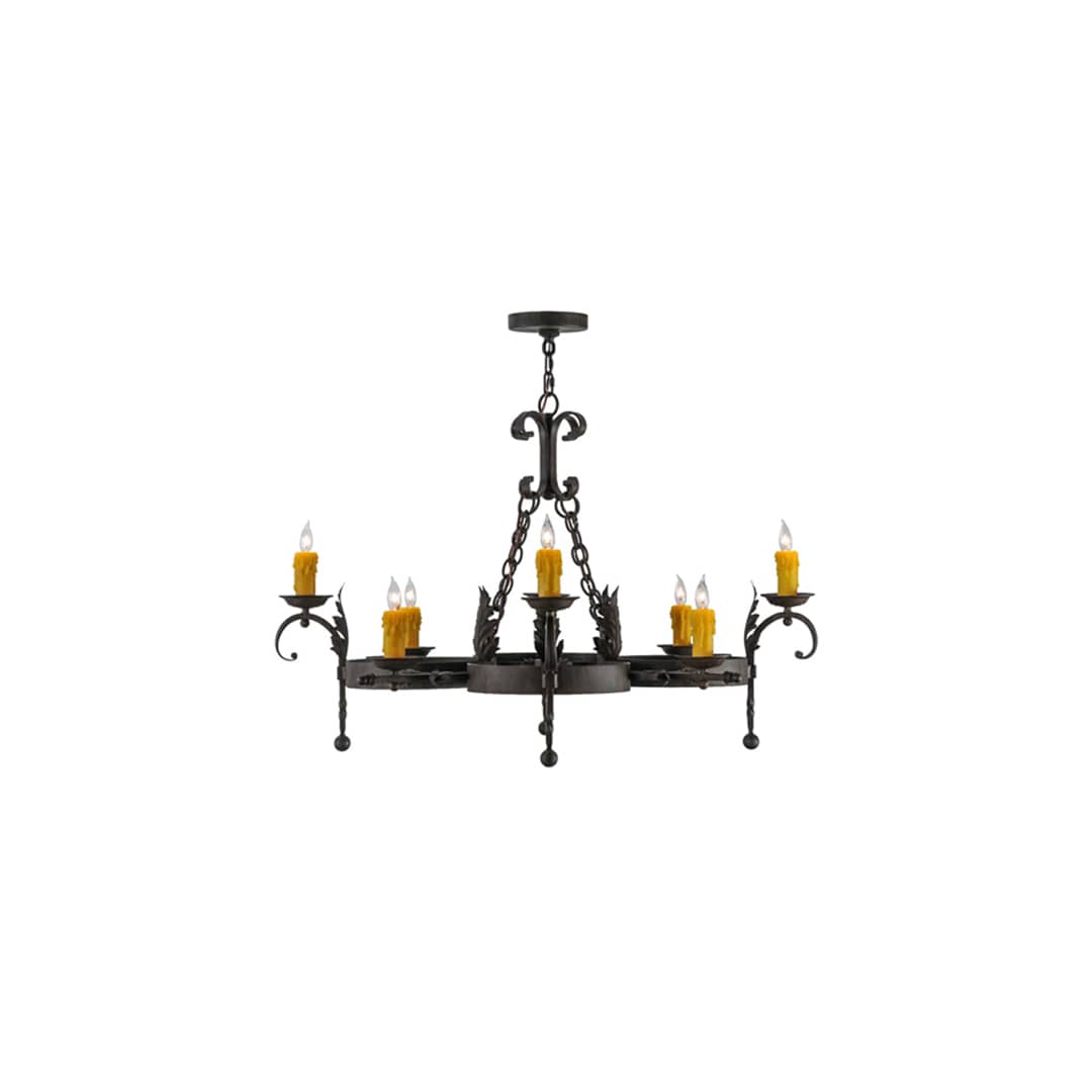 Andorra 8 Light 42" Wide Taper Candle Style Chandelier