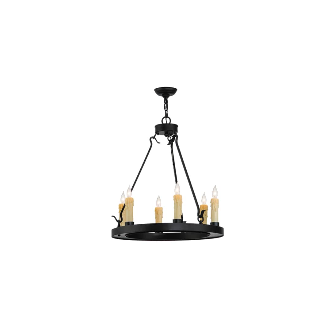 Deina 6 Light 24" Wide Taper Candle Ring Chandelier