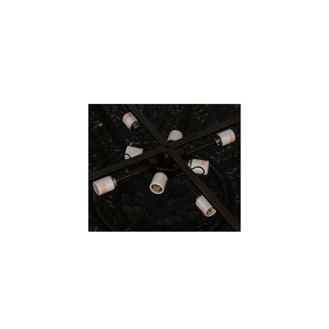 Fleur-de-lis 8 Light 45" Wide Pendant