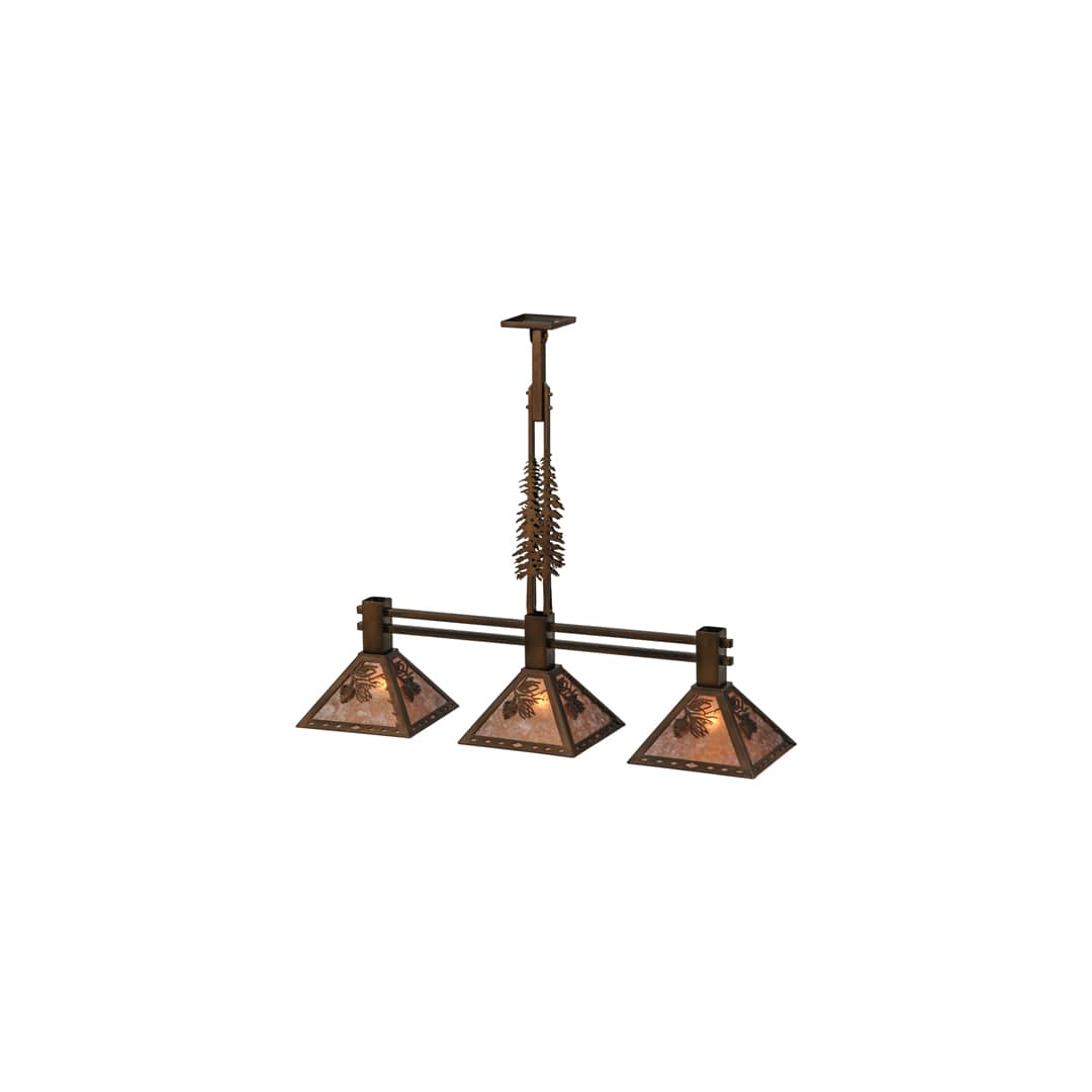 Tall Pines 3 Light 12" Wide Linear Pendant