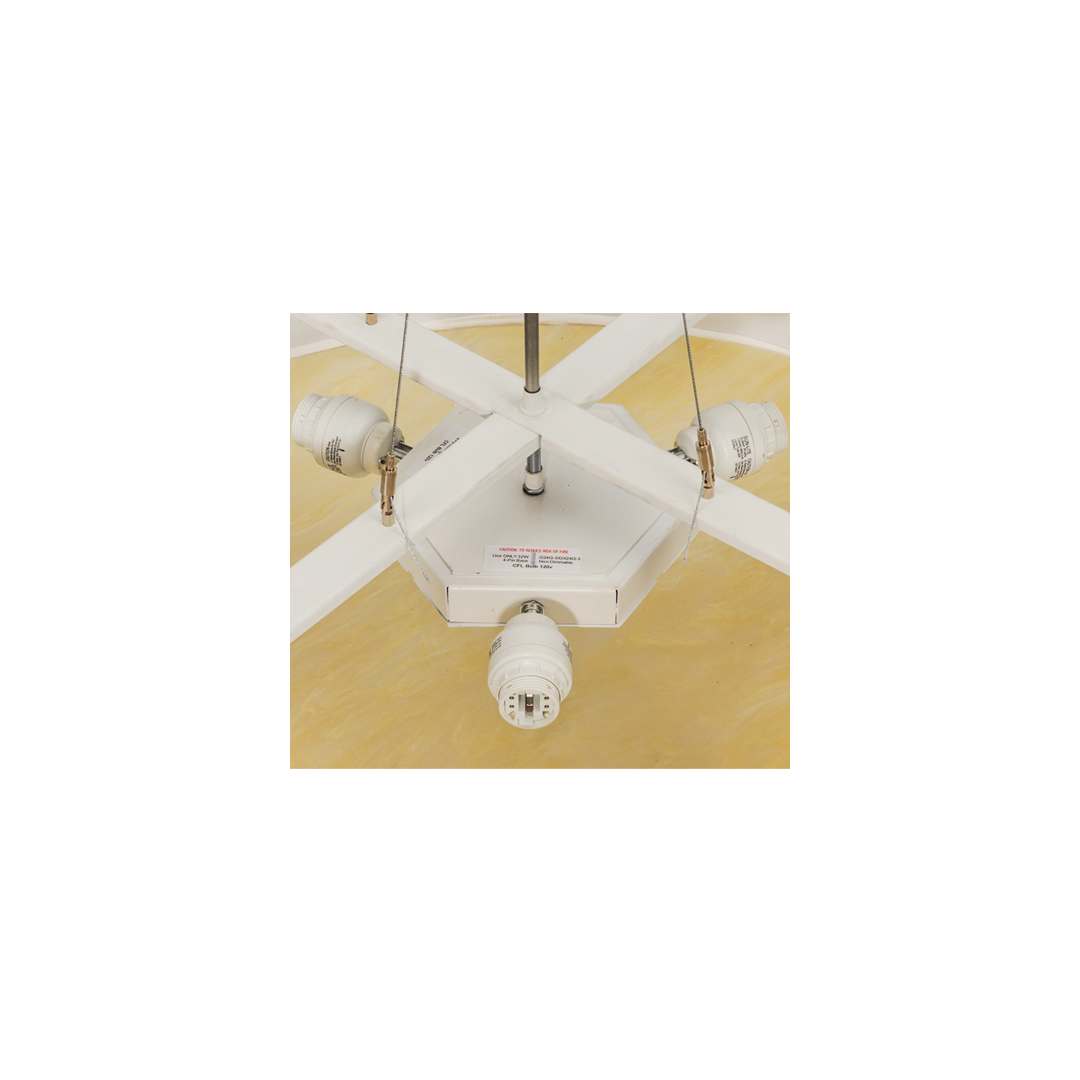 Cilindro Honey Bombay 3 Light 36" Wide Semi-Flush Drum Ceiling Fixture