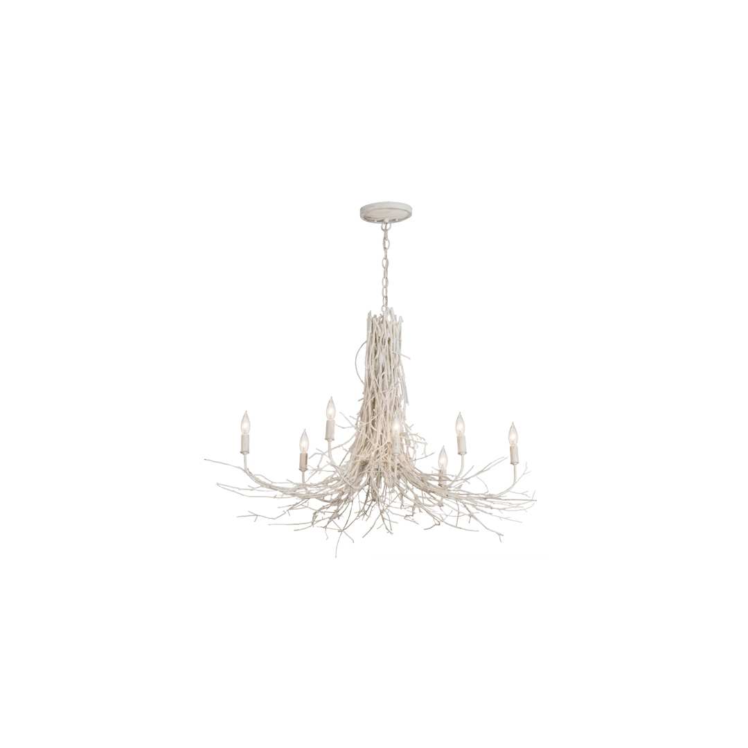 Twigs 8 Light 20" Wide Candle Style Chandelier