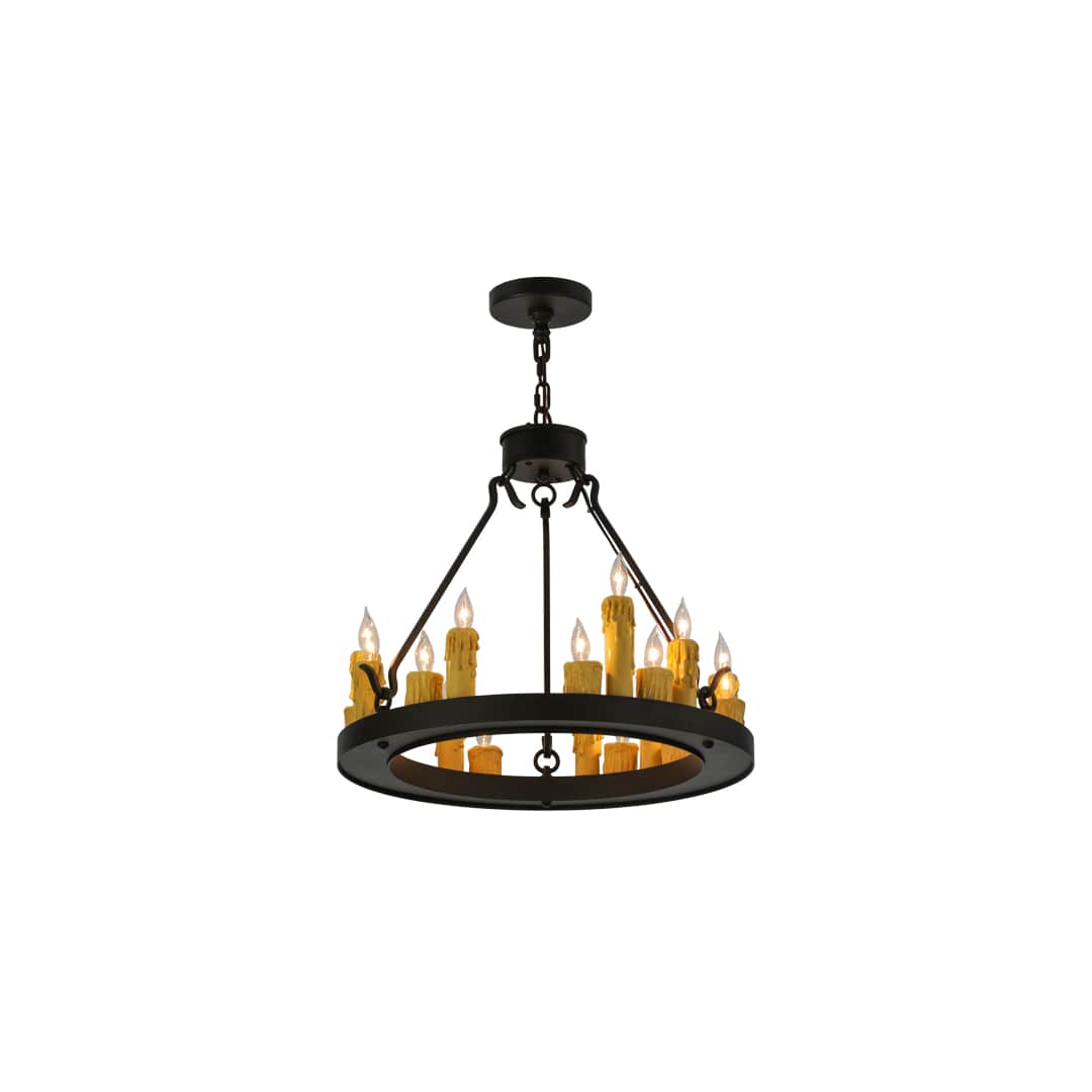 Deina 18 Light 24" Wide Taper Candle Ring Chandelier