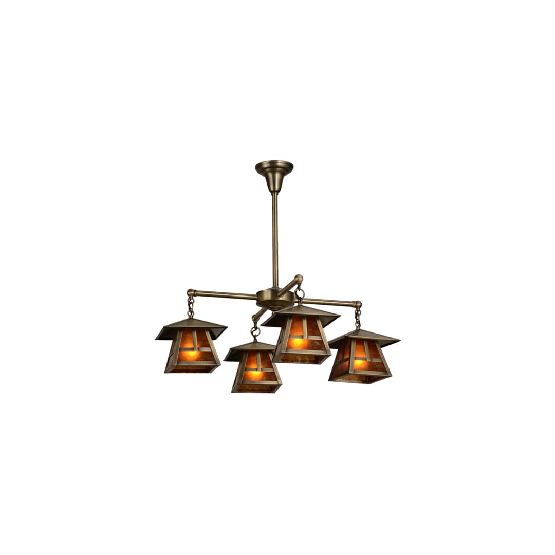 Stillwater T Mission 4 Light 30" Wide Chandelier