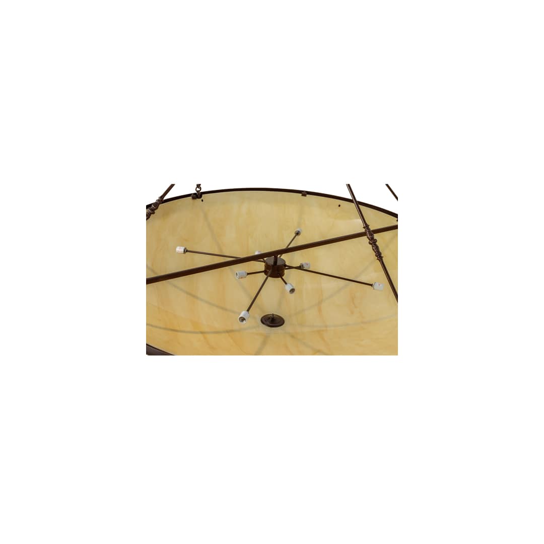 Commerce 8 Light 72" Wide Semi-Flush Bowl Ceiling Fixture - Copper Vein Finish