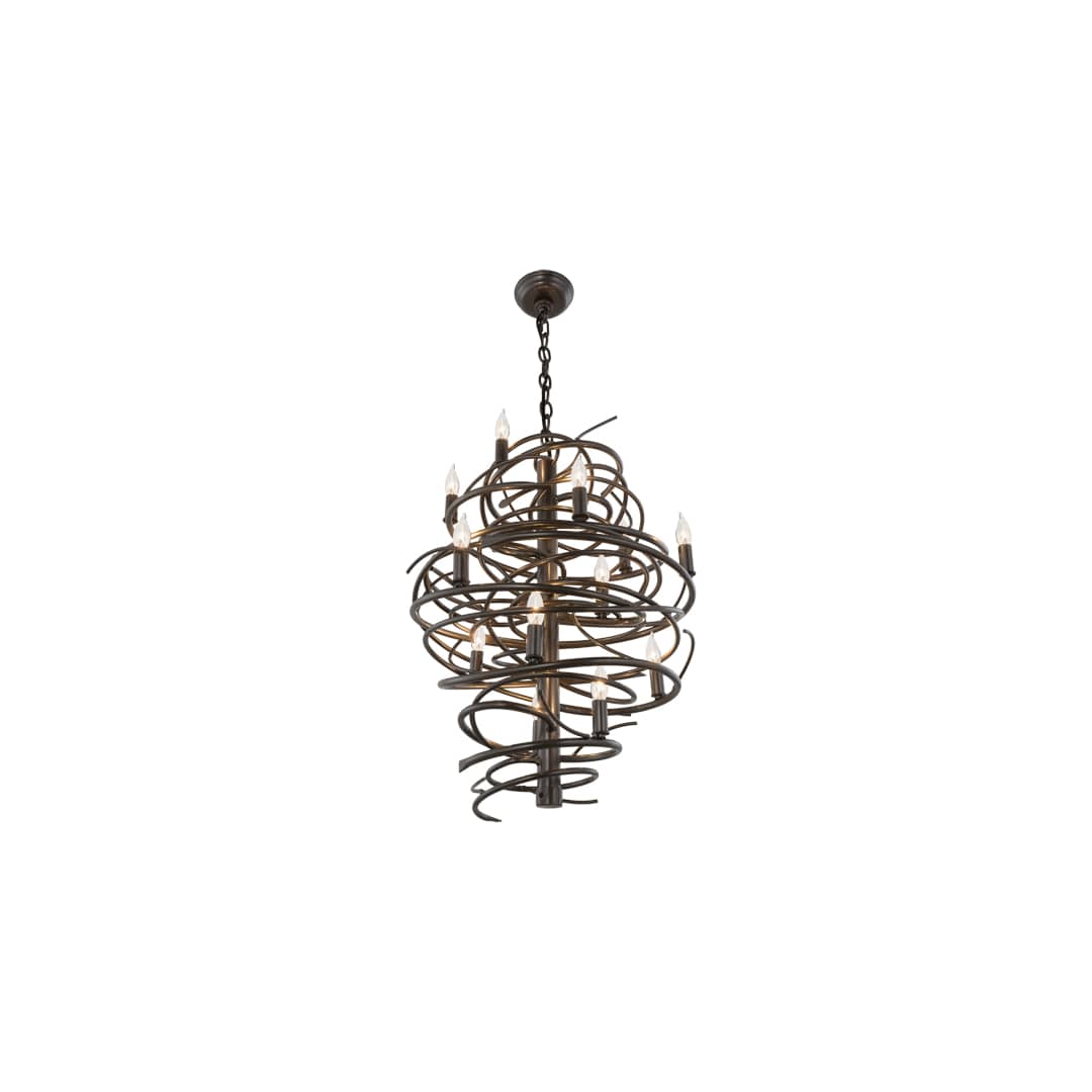 Cyclone 13 Light 20" Wide Taper Candle Pendant