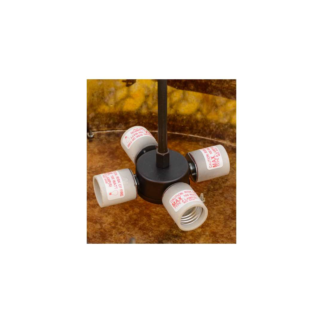 Bass and Fisherman 4 Light 26" Wide Semi-Flush Drum Ceiling Fixture