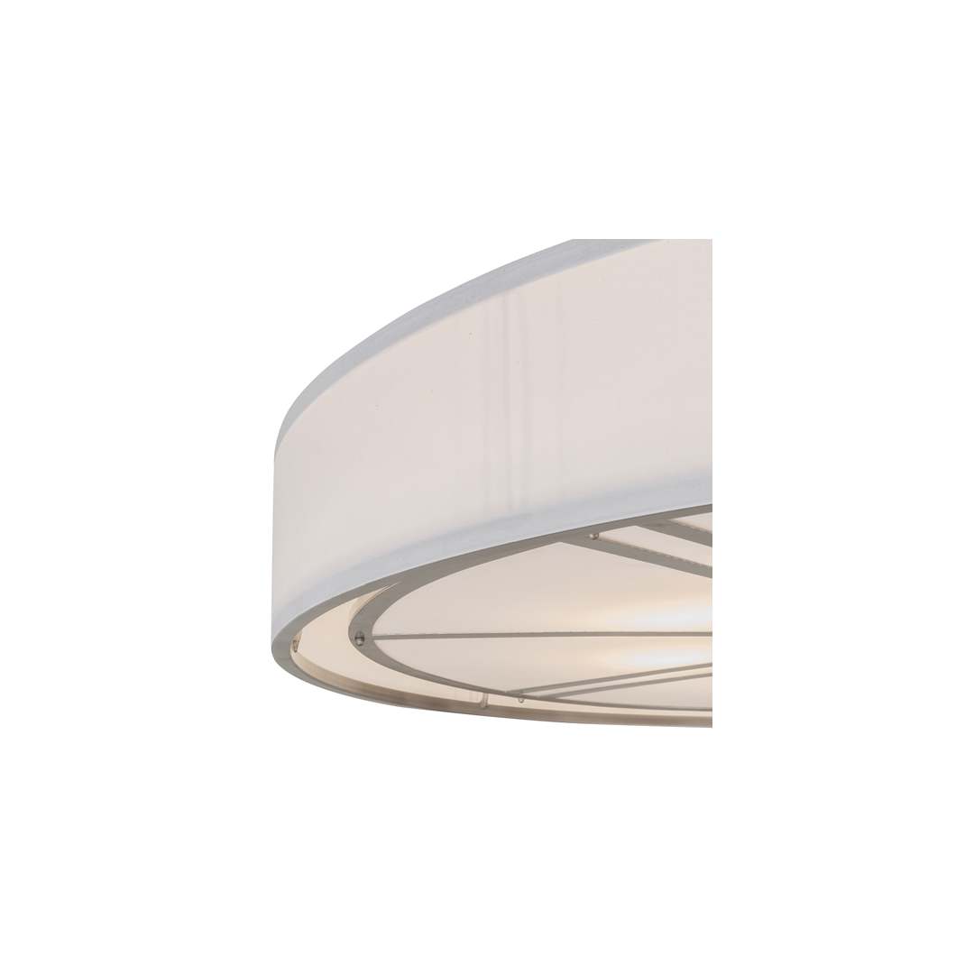 Cilindro Milwaukee 8 Light 60" Wide Flush Mount Drum Ceiling Fixture