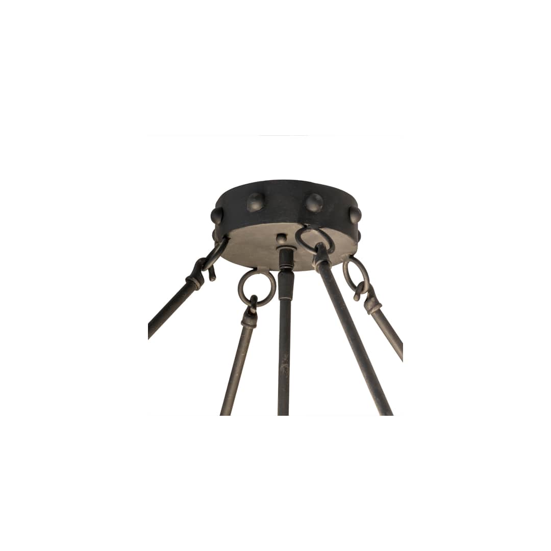 Freya 3 Light 24" Wide Semi-Flush Bowl Ceiling Fixture - Costello Black Finish