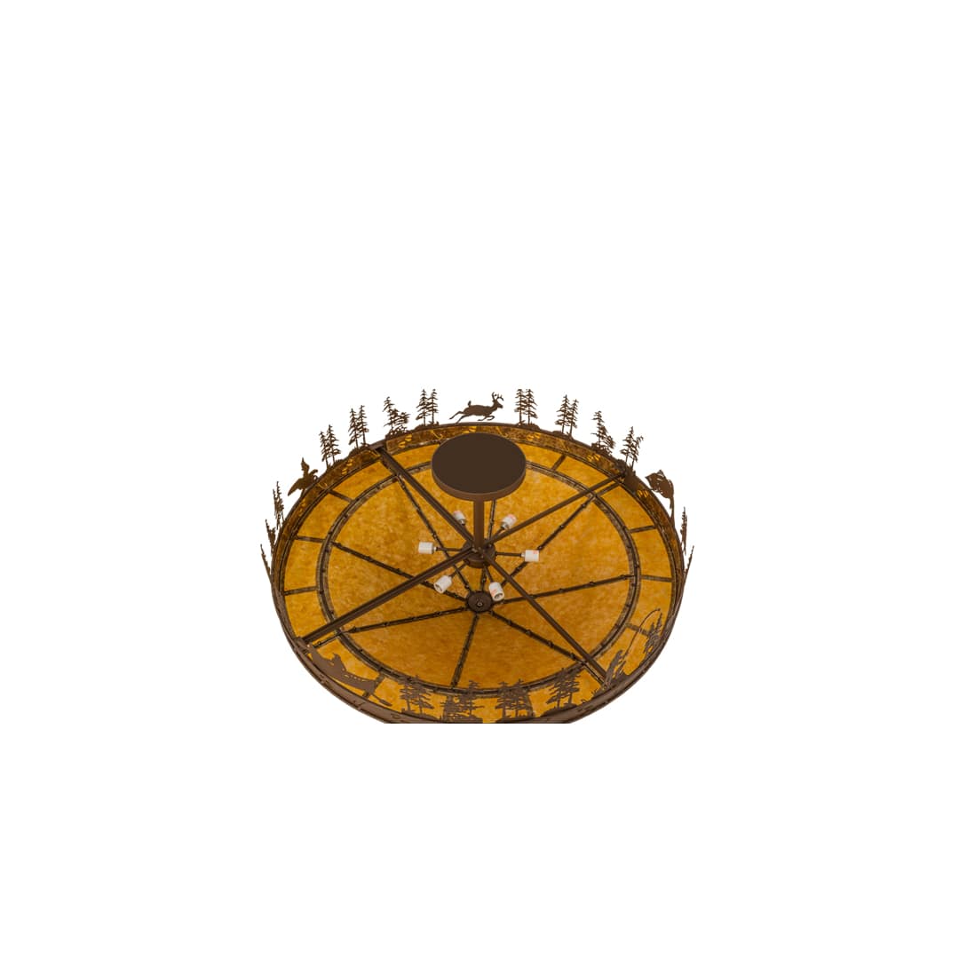 Fishtracks 6 Light 48" Wide Semi-Flush Ceiling Fixture