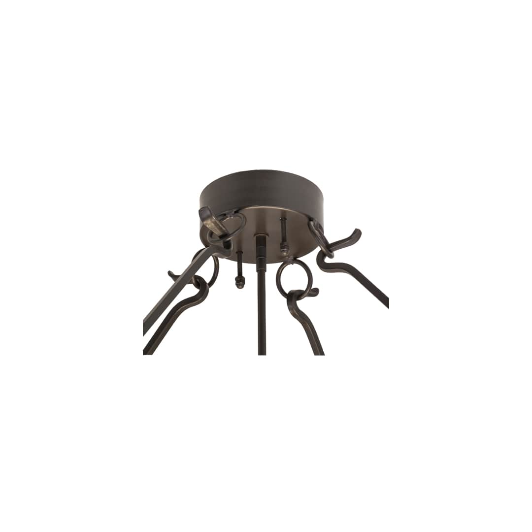 Ceres 6 Light 50" Wide Semi-Flush Bowl Ceiling Fixture - Timeless Bronze Finish