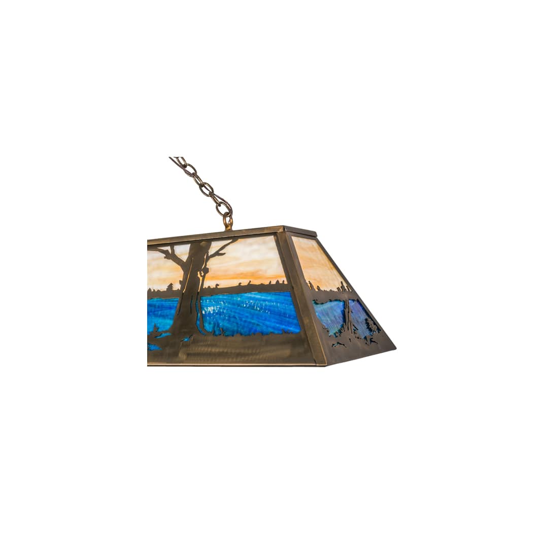 Moose at Lake 8 Light 17" Wide Linear Pendant