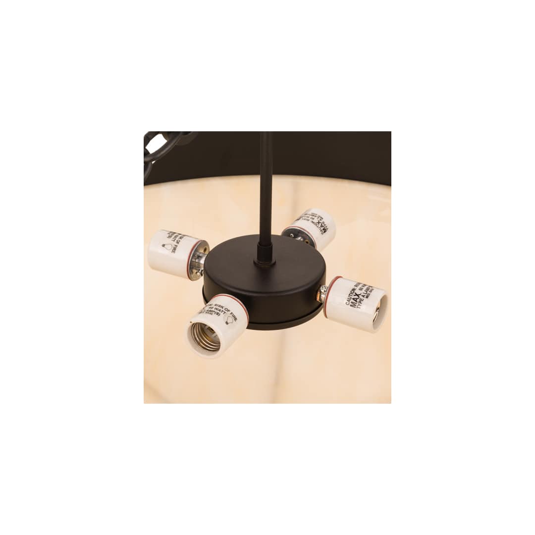 Sabrina 4 Light 24" Wide Semi-Flush Bowl Ceiling Fixture