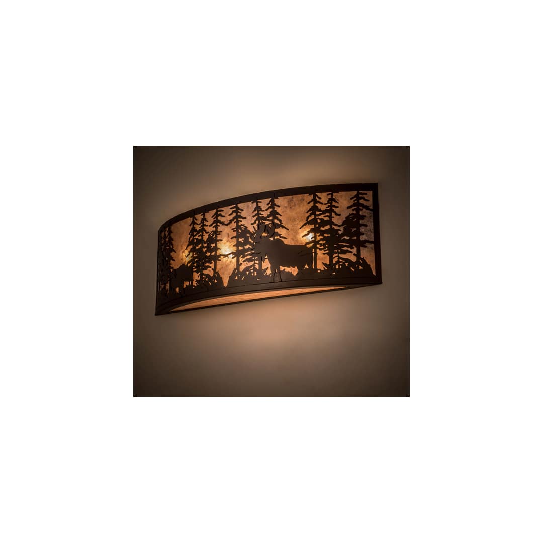Tall Pines 4 Light 13" Tall Wall Sconce