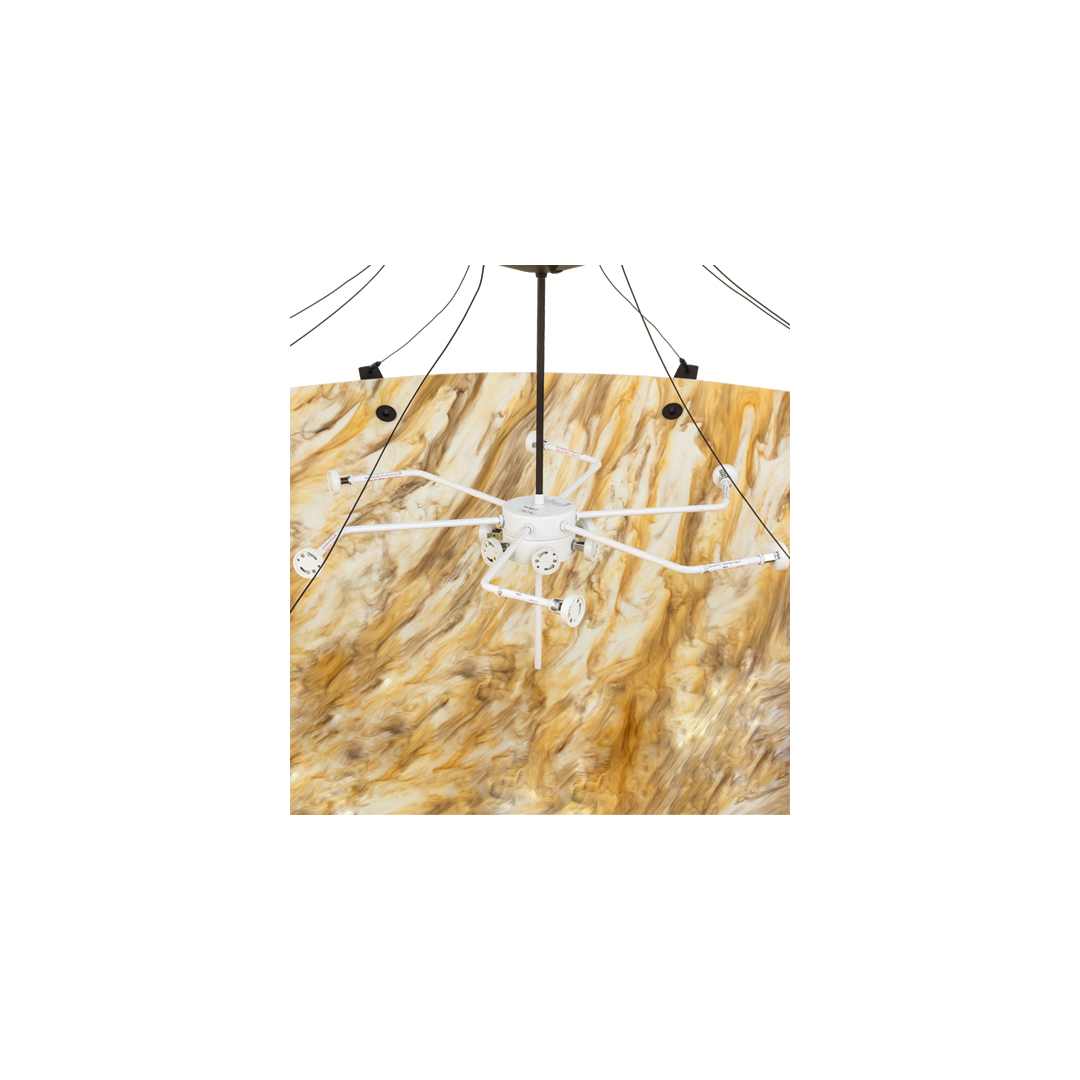 Araneta 12 Light 61" Wide Semi-Flush Bowl Ceiling Fixture - Oil Rubbed Bronze Finish - Medium Bulb Base