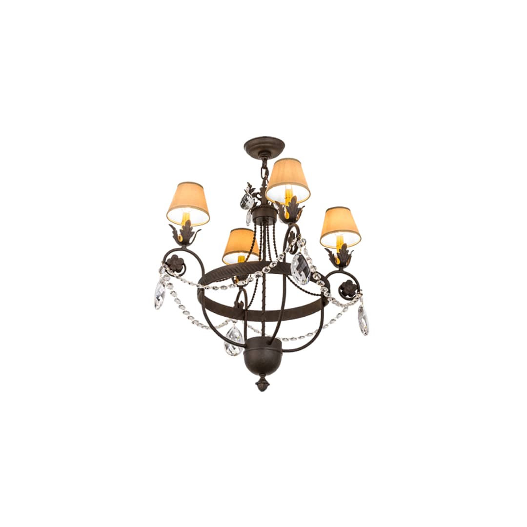 Antonia 4 Light 26" Wide Ring Chandelier