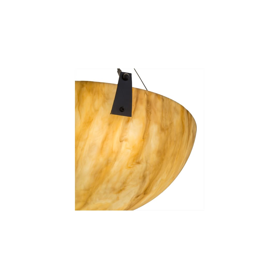 Araneta 4 Light 25" Wide Semi-Flush Bowl Ceiling Fixture - Oil Rubbed Bronze Finish - GU24 Bulb Base