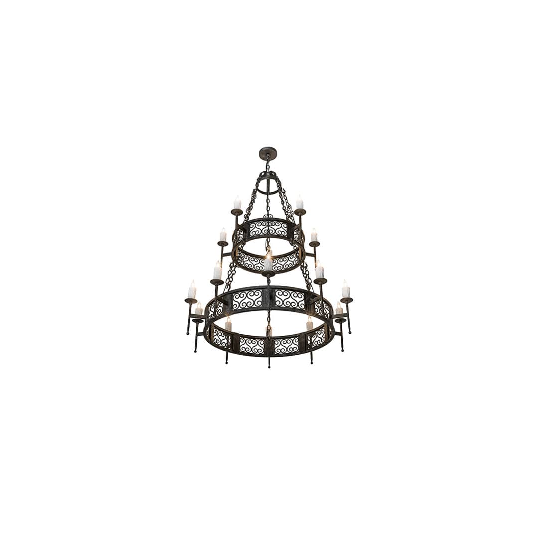 Toscano 15 Light 48" Wide Taper Candle Style Chandelier
