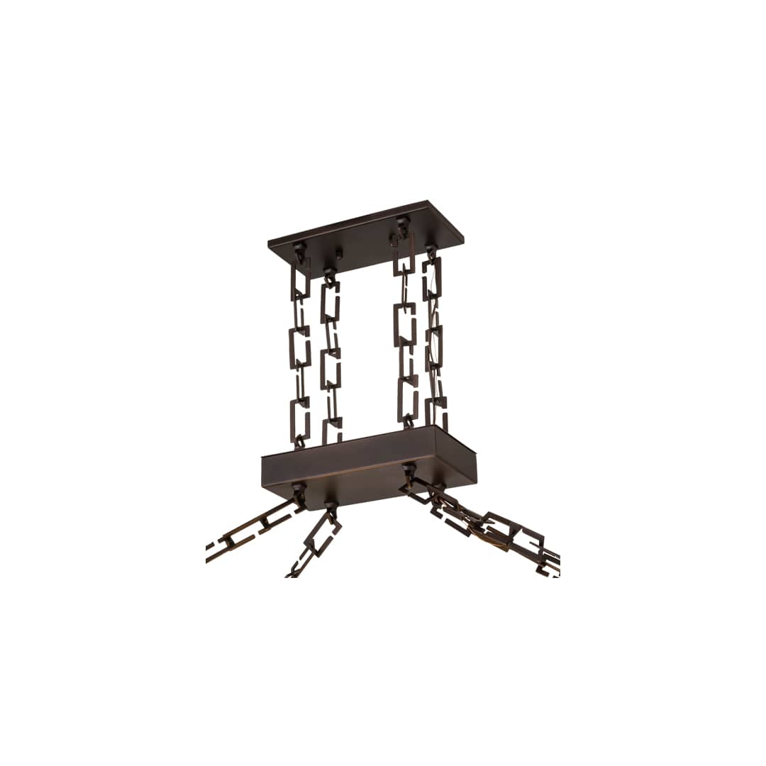 Mission 9 Light 24" Wide Linear Pendant