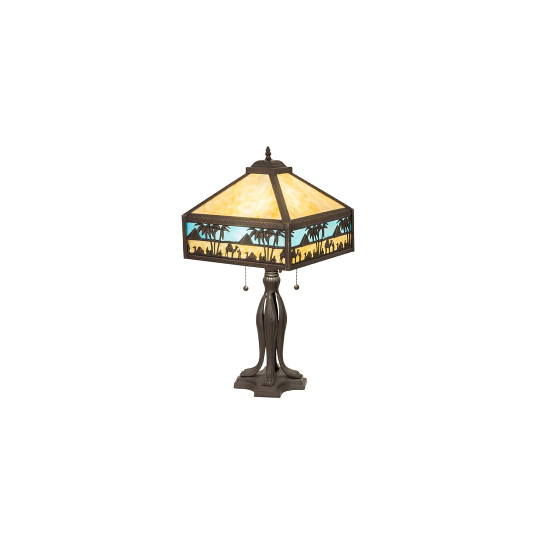 Camel Mission 2 Light 26" Tall Buffet Table Lamp