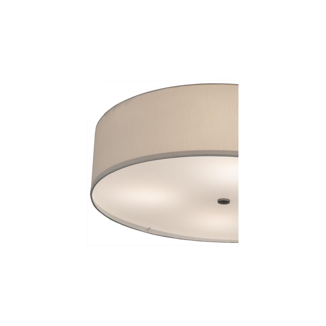 Cilindro 4 Light 30" Wide Semi-Flush Drum Ceiling Fixture - Nickel Finish