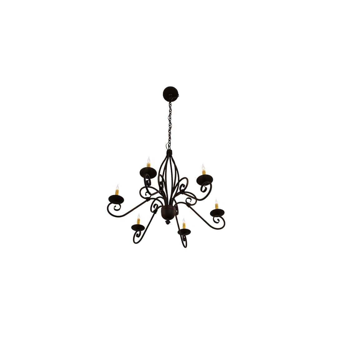 Squire 6 Light 36" Wide Taper Candle Style Chandelier