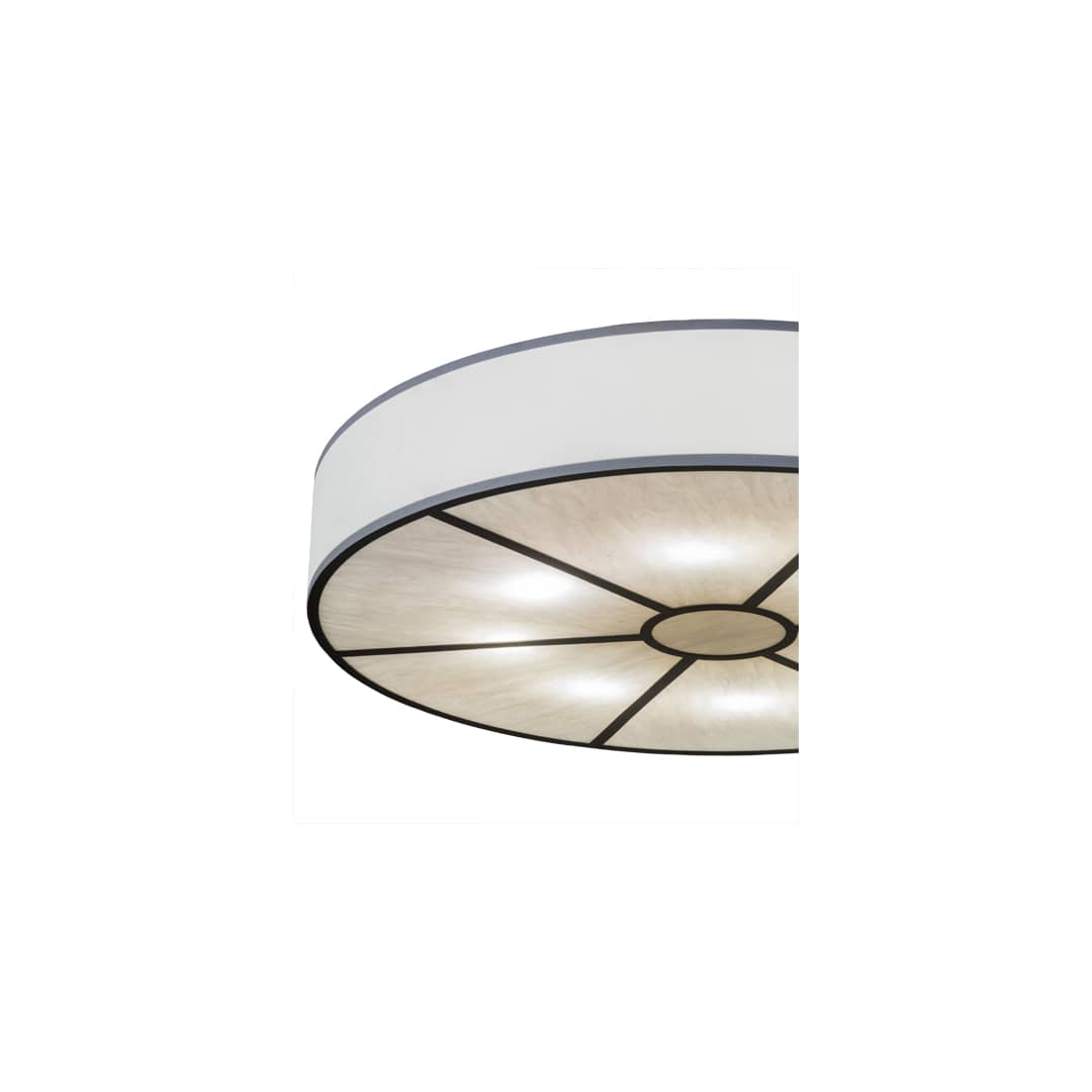 Cilindro 8 Light 48" Wide Semi-Flush Drum Ceiling Fixture - Oil Rubbed Bronze Finish