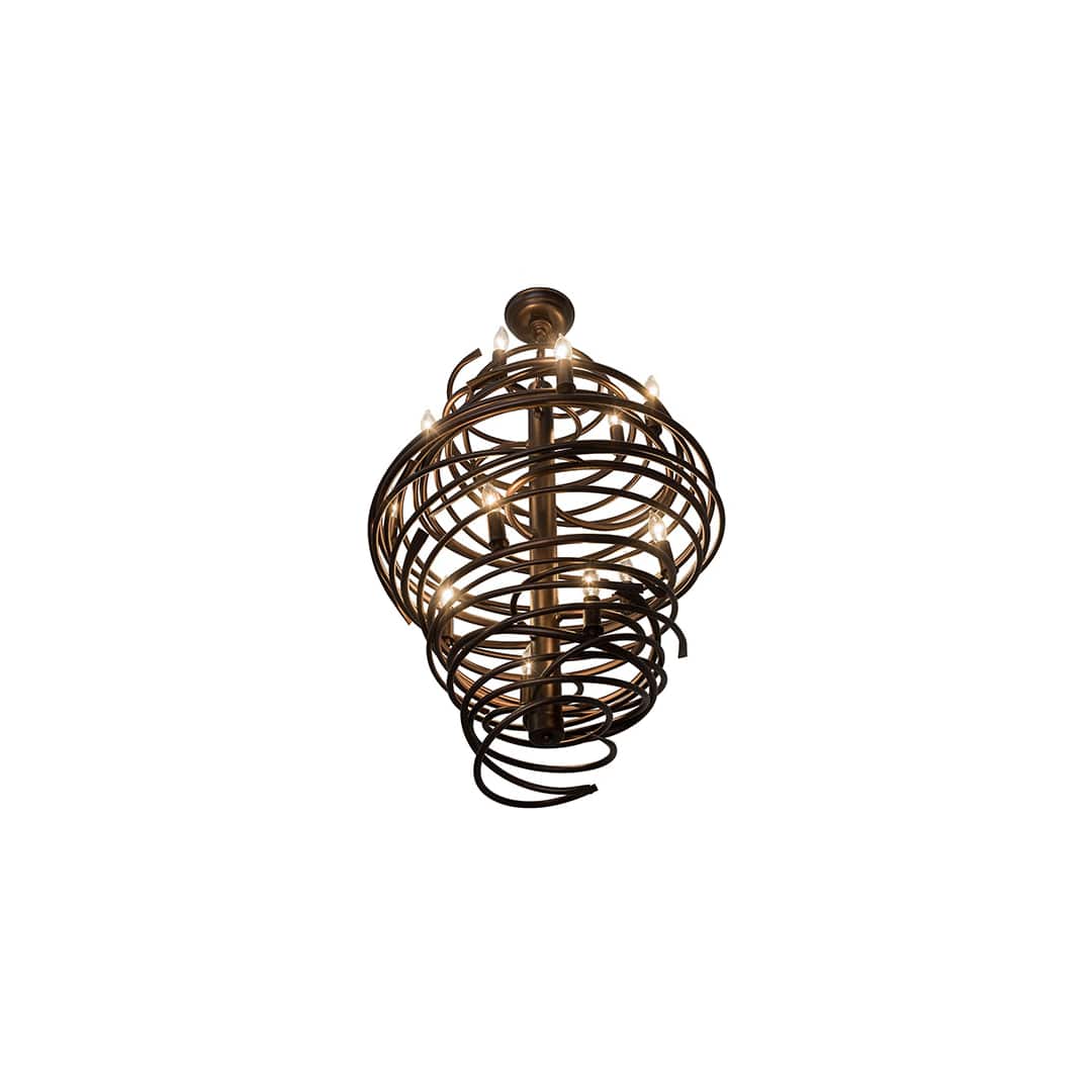 Cyclone 13 Light 20" Wide Taper Candle Pendant