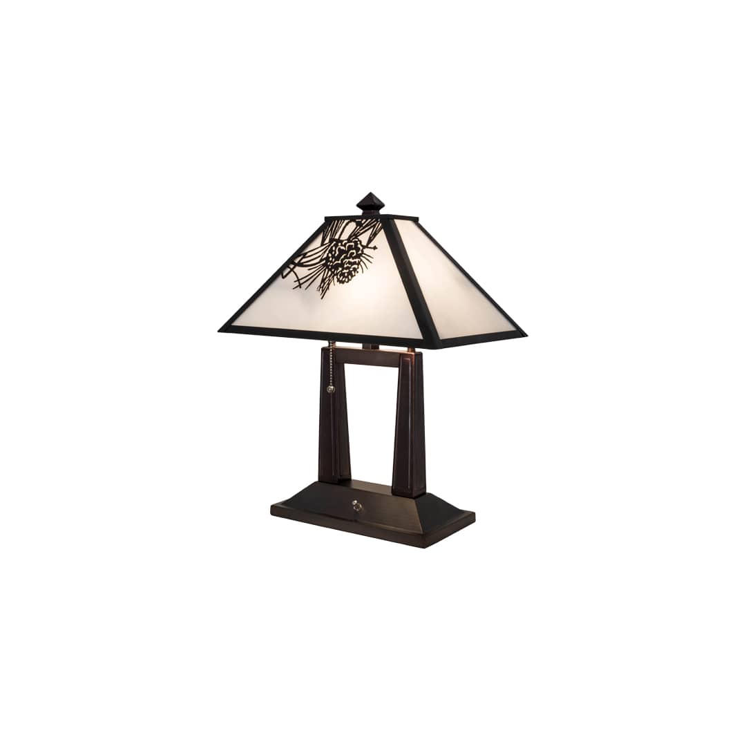Winter Pine 2 Light 20" Tall Buffet Table Lamp