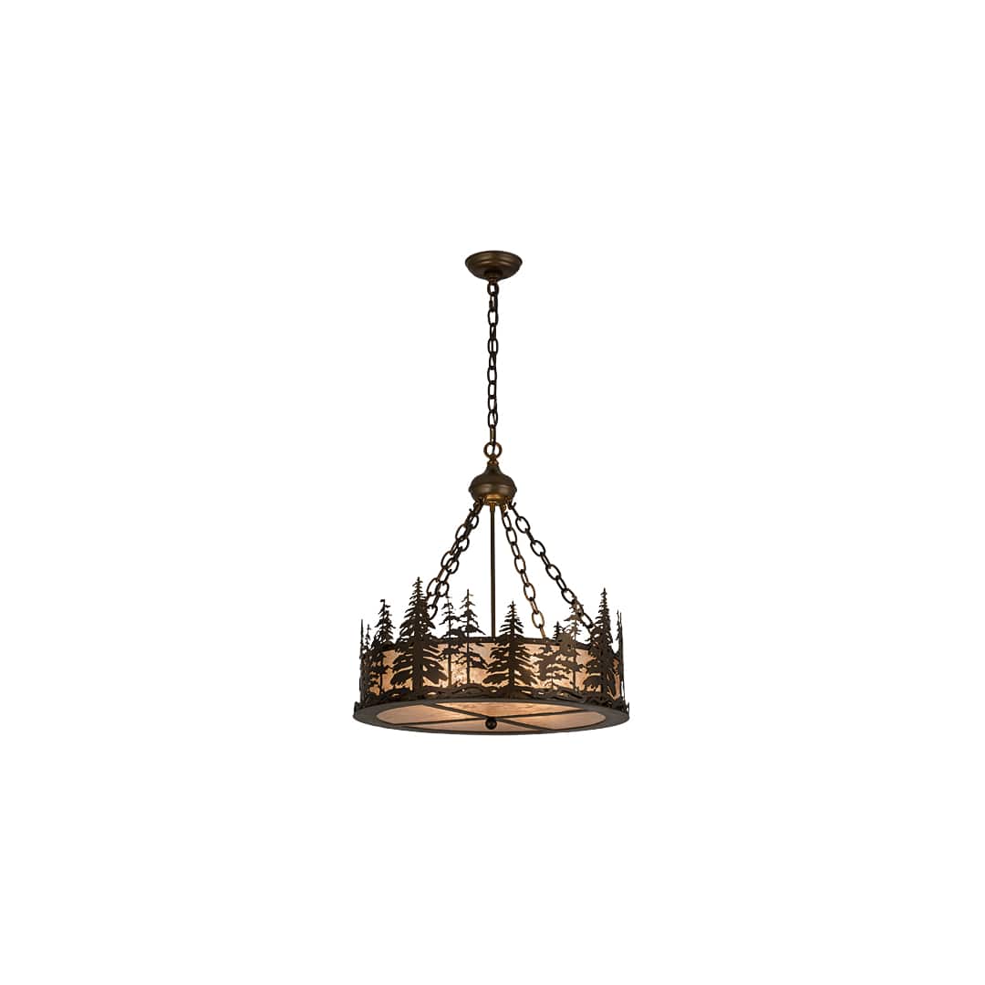 Tall Pines 4 Light 23" Wide Suspension Pendant