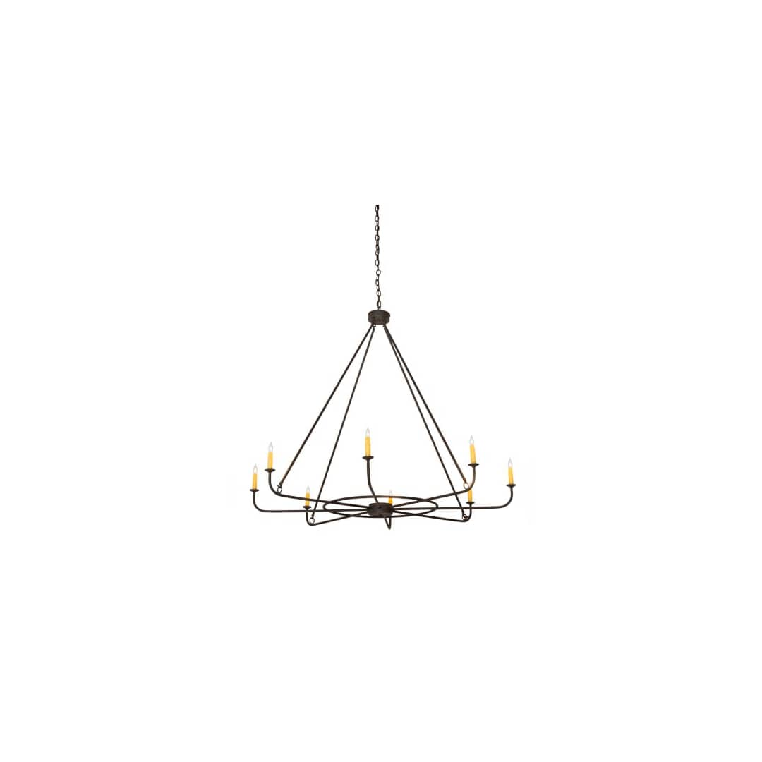 Brach 8 Light 57" Wide Taper Candle Style Chandelier