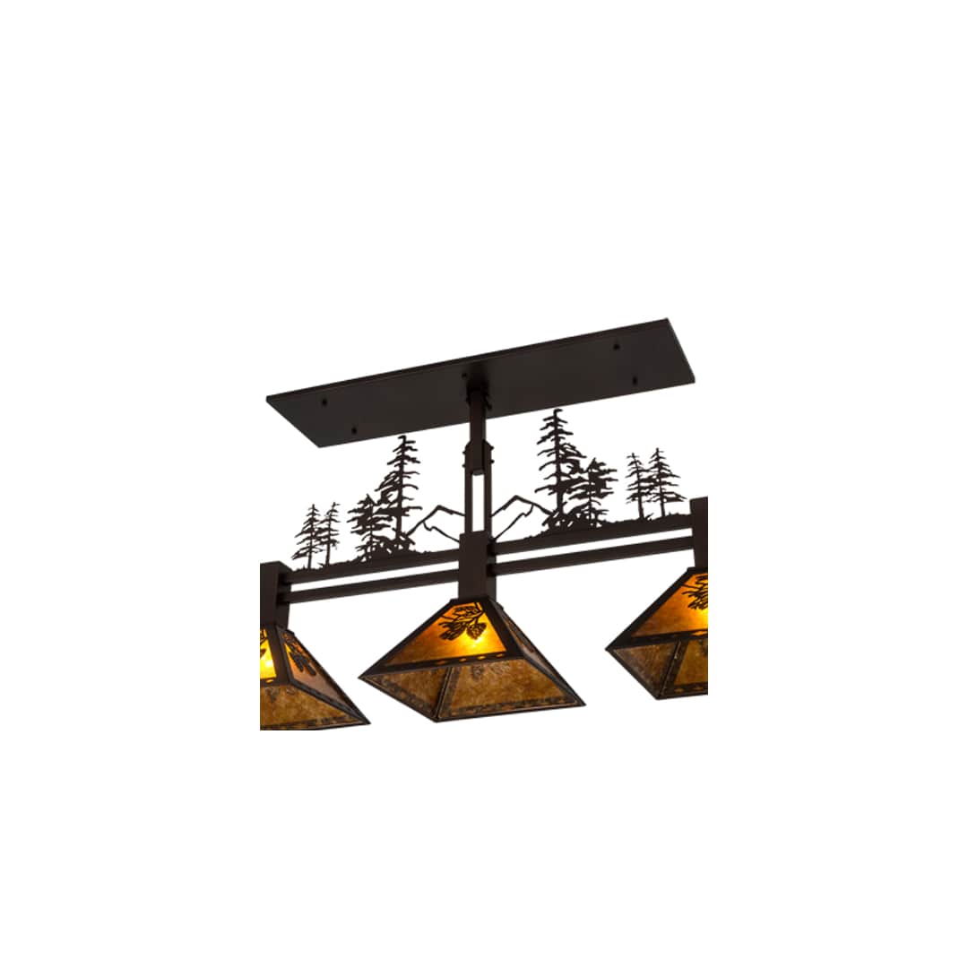 Tall Pines 3 Light 12" Wide Linear Pendant