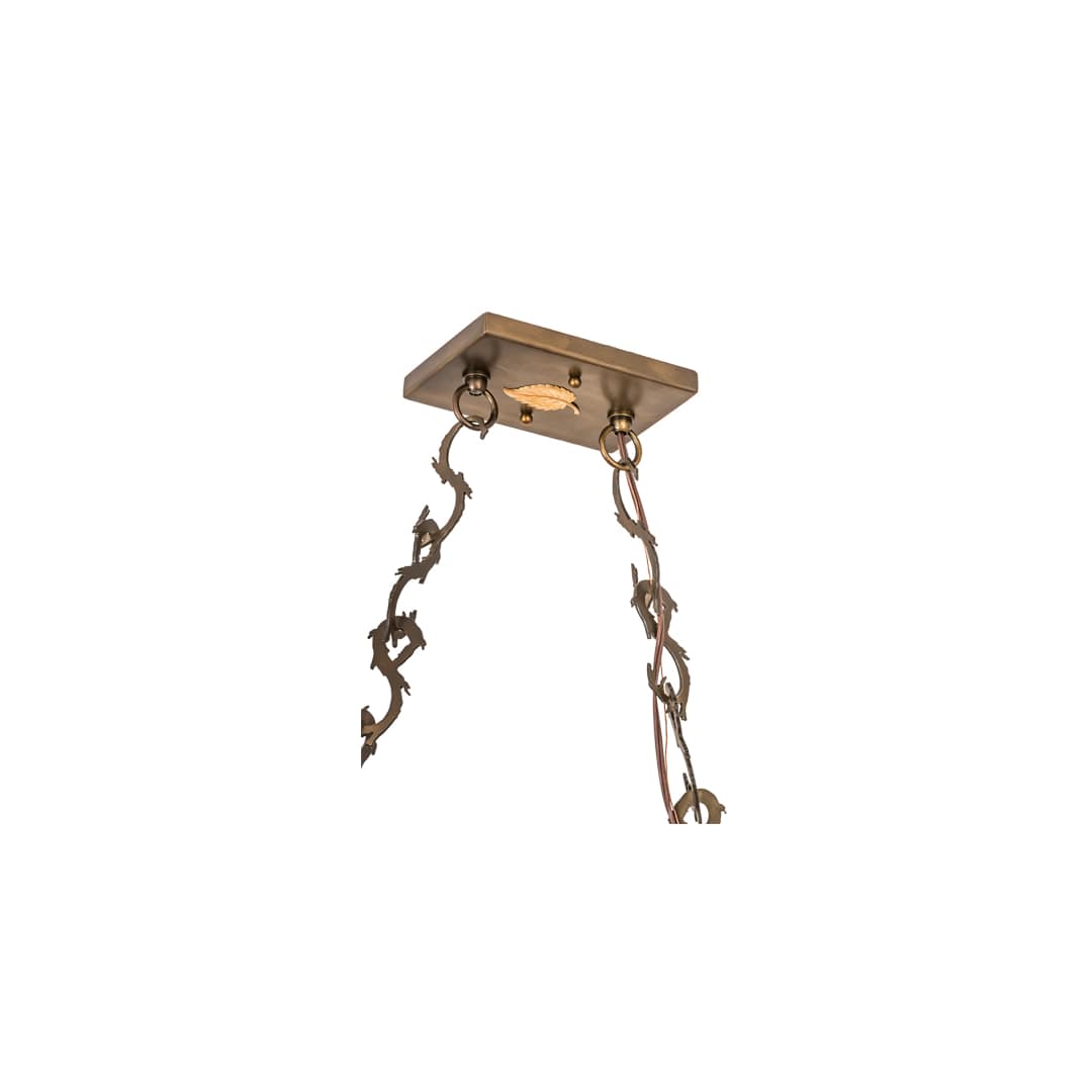 6 Light 54" Wide Billiard Linear Pendant