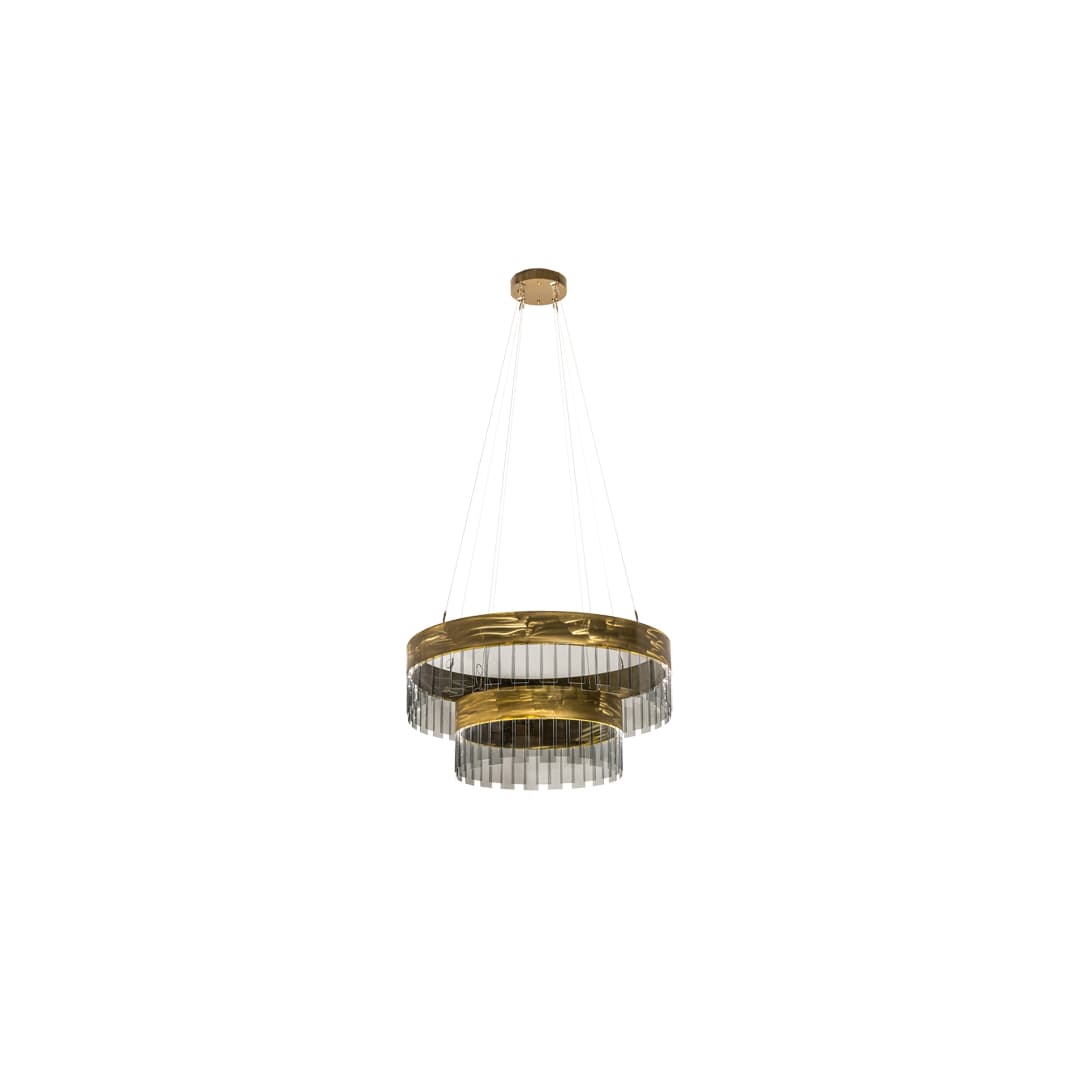2 Light 43" Wide Suspension Pendant