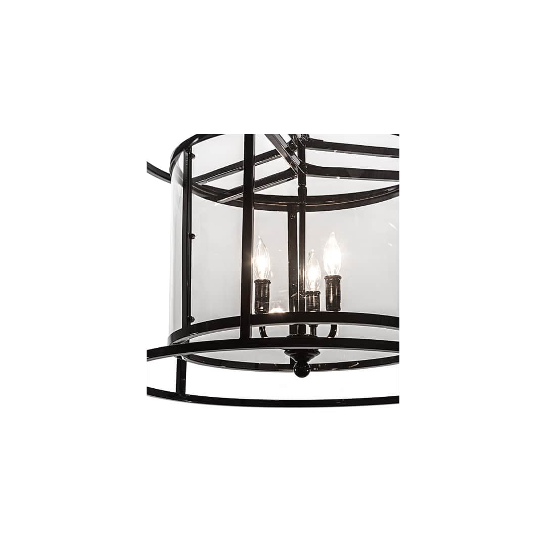 3 Light 22" Wide Taper Candle Pendant