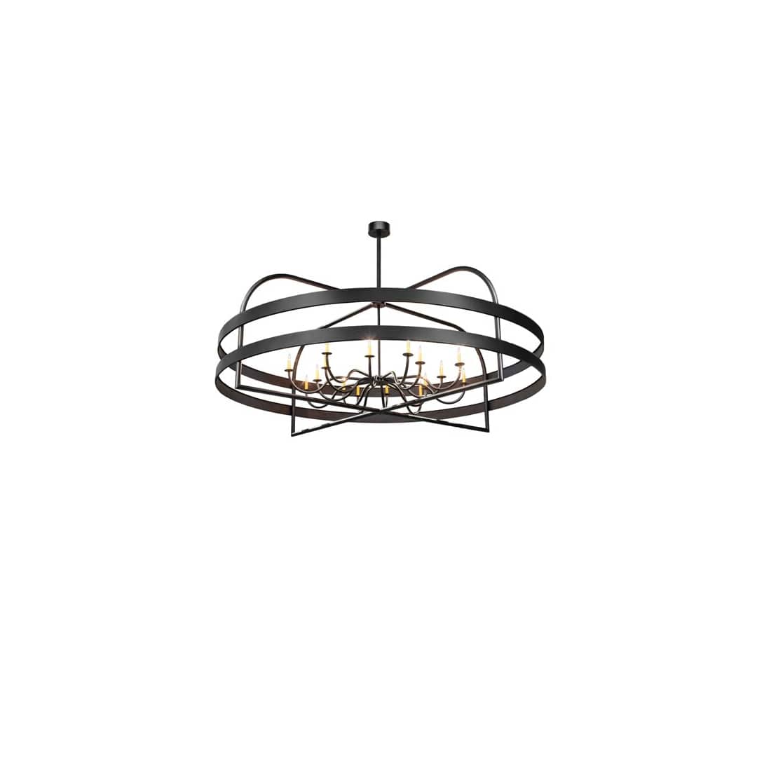 Aldari 16 Light 108" Wide Taper Candle Style Chandelier